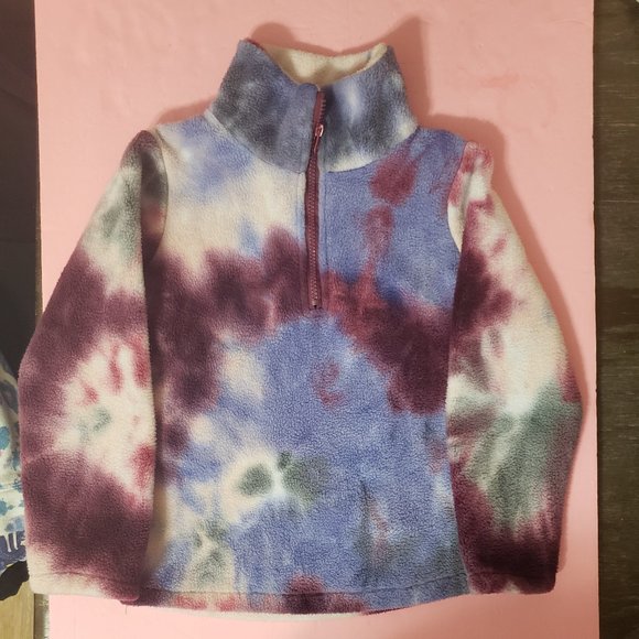 Other - Tie Dye Fleece Zipper Pull over Size L No Brand